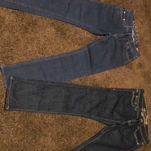 Bundle of new jeans pants. Washed but never worn. Sizes 3/4-short and 4 short.